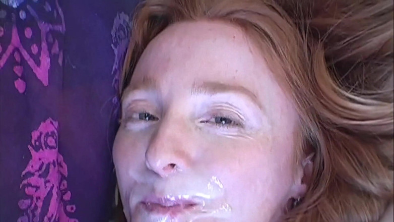 Horny Hairy Girls: Milf red head lactates gets it in the ass