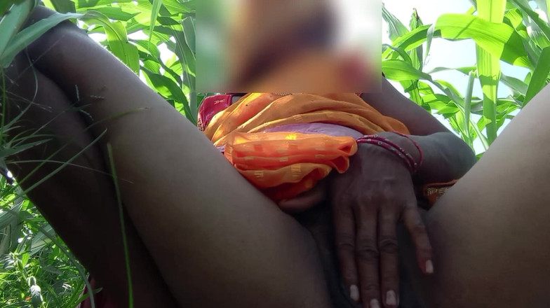 Treblsex: Soră vitregă, stai pe câmpul bajra indiană și scurge apa din...