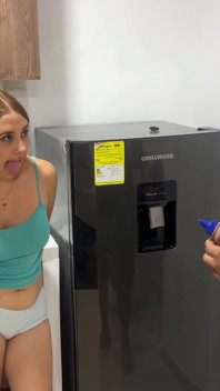 I Catch My Stepsister Eating My Favorite Chocolate so I Punish Her with a Hard, Wild Fuck Without a Condom!