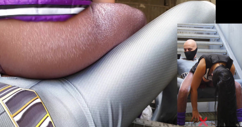 Nylon Xtreme: Nelly Kent fetiche porristas Lurex pantimedias