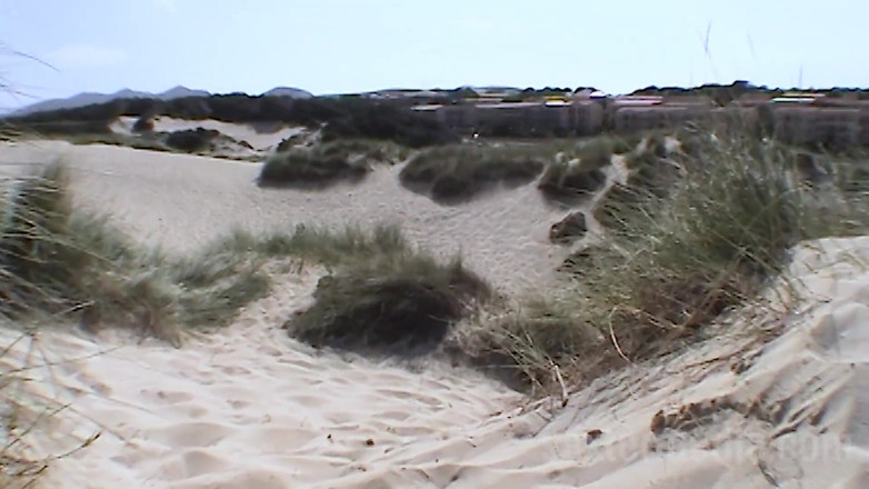 Beachbitches: Blonde nympho fucks on beach