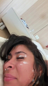 POV: Tattooed Latina Gets Backshots in Front of a Mirror