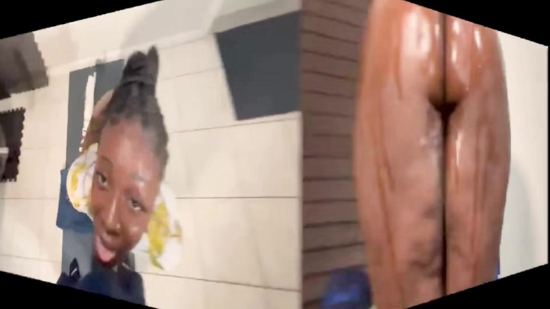 Black Monstercock Force: Nati grossi e rotondi d'ebano che oscillano su una BBC