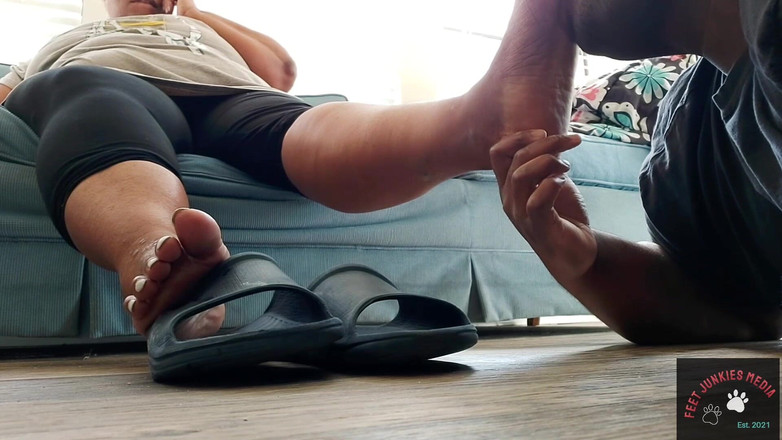 Foot Patrol: Awek montel Diva penguasaan kaki tapak kaki mempunyai belas kasihan