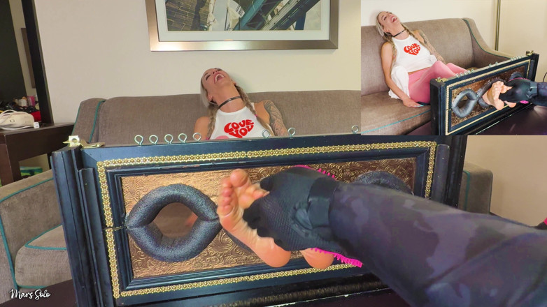 Mars Solo: Dirty Feet Tickling Punishment in the Stocks Mars Solo and...