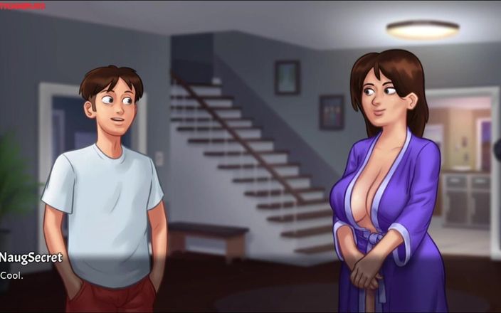 Naughty gameplays: Titta på en film med sin sexiga mogna MILF hyresvärdinnan...