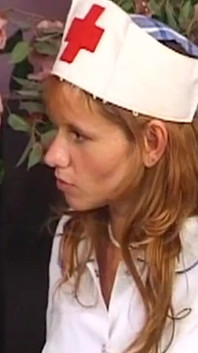 Redhead Nurse Spreads for Doctor Deep Exam
