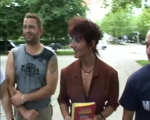 Deutsche Damen: Redhead German Teacher Cum with After DP Gangbang