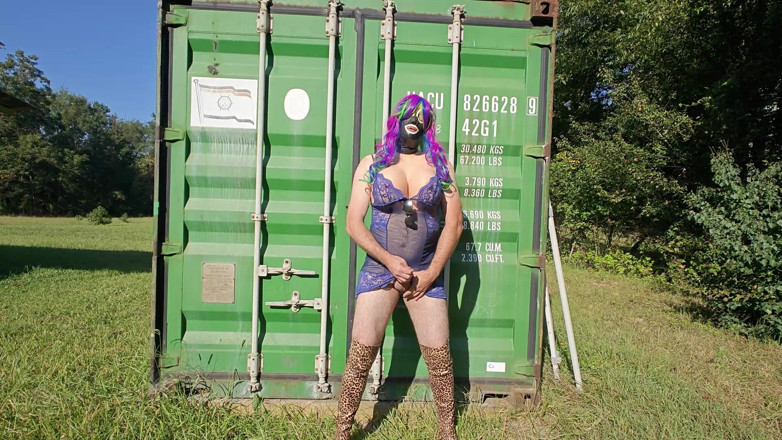 Jon Screcrow: Crossdresser Outside Masturbation Sessions