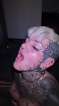 Split Tounge Pierced Pussy Itz.marz Takes My 9 Inch Cock and Squirts Everywhere