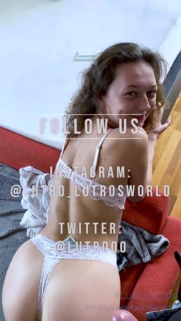 Lutros World: Amateur teen gives an amazing footjob &amp; blowjob and gets caught...