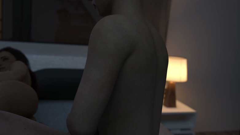 Porn Game Maniac: 和一个大屁股女孩在卧室里的意外性爱