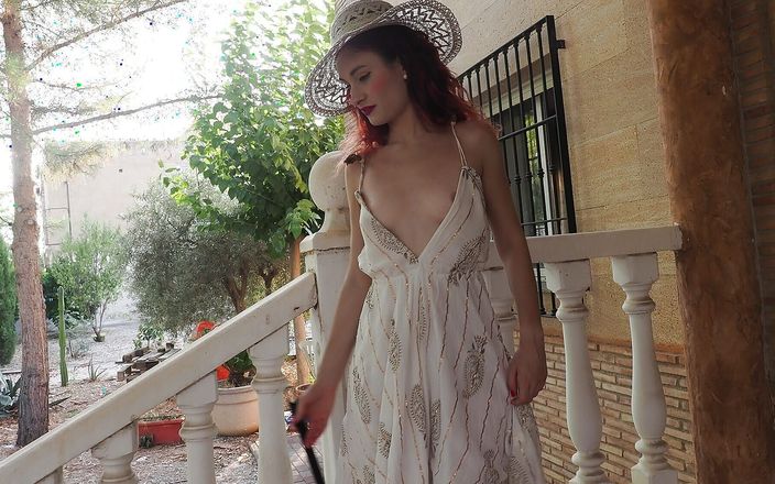 Arielortizx: While Ariel Ortiz Sweeps the Entrance to Her House, Her...