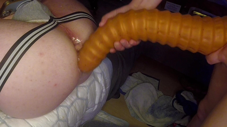 Ff couple xx: Hard vastpinnen 16inch, natte rosebud ze houdt daar van