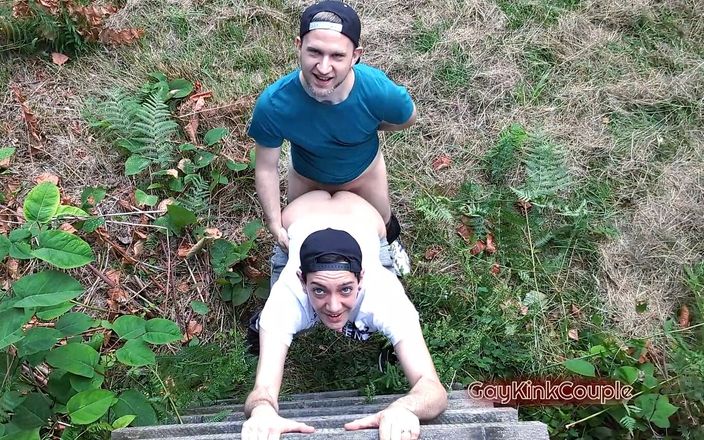 Gay Kink Couple: Outdoor Anal Creampie at Deer Stand