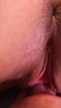 Girlfriend in stockings gives me her pussy and clit lick to orgasm POV