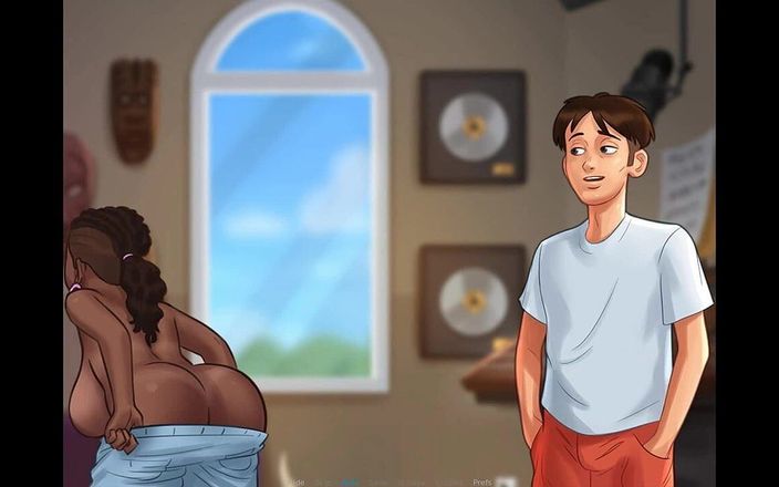 EroticKrisso: Summer Timesaga - sexe dément avec une adolescente noire