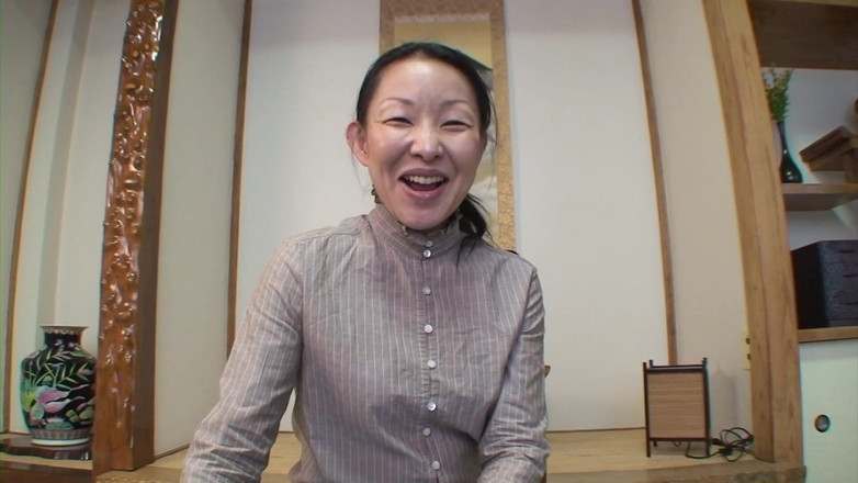 Japan Lust: Mature Japanese granny strips down for pussy creampie