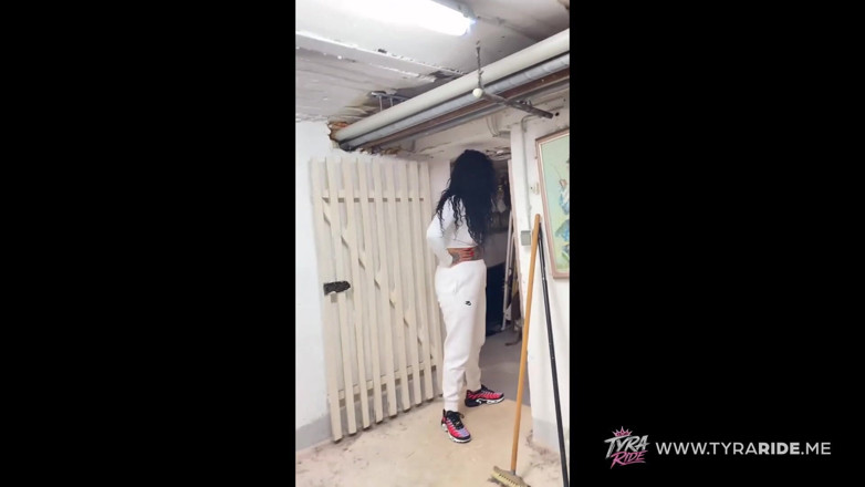 TYRARIDE: Masked MILF in Balaclava Worships and Drains Thick Cock