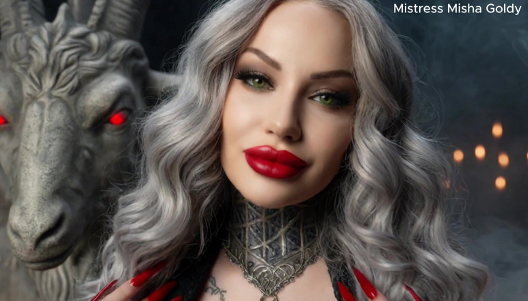 Goddess Misha Goldy: Powąchaj mnie porządnie, podczas gdy będę ci pieprzyć mózg, przegrywie.