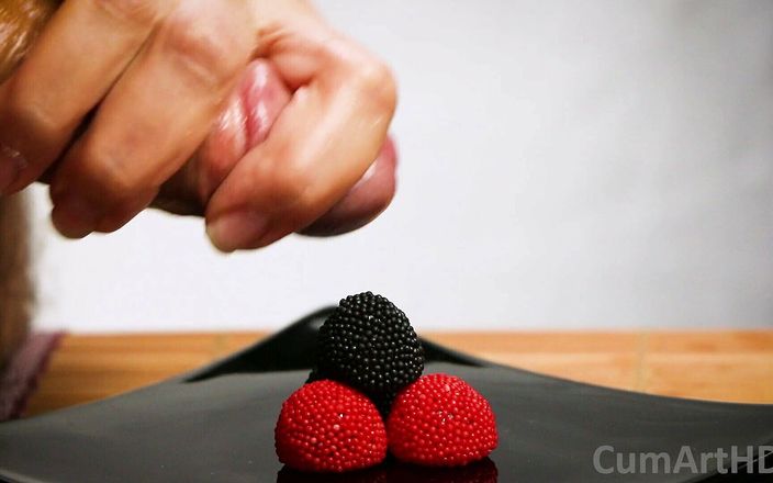 CumArtHD: CFNM Handjob + Cum on Candy Berries! (cum on Food 3)