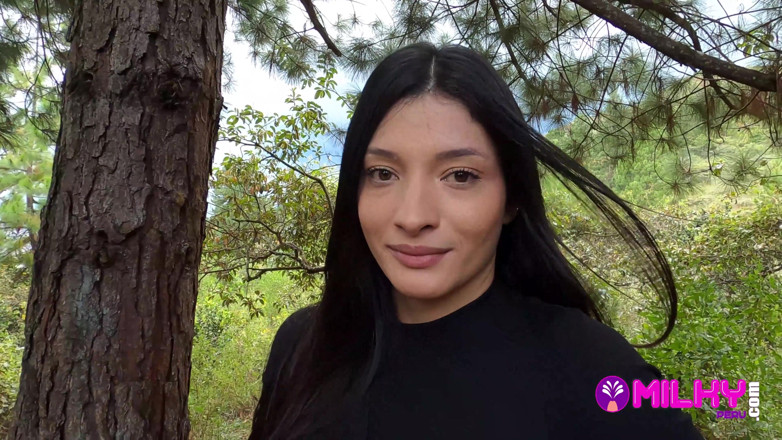 Milky Peru: Offering Cash to Sexy Girl in the Forest in Exchange...