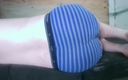 Au79: Laying on My Side in My Striped Underwear