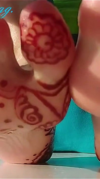 Foot Massage Wet Feet Slippery Toes Light Foot Strokes Beautiful Nails Pedicure Sexy Ginnagg
