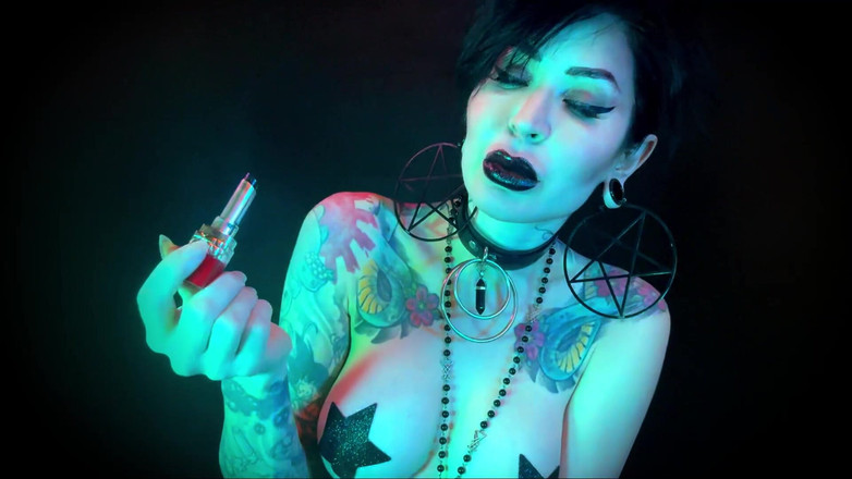 Baal Eldritch: ハロウイブゴシックリップス - ハロウィーン、ブラックリップス、ゴス、POV、キス、メイクアップ、リップグロス