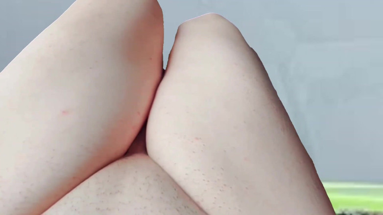 Kitty_Cross: 2 Hands-free Cumming Masturbation Workout with Cute Soft Thighs
