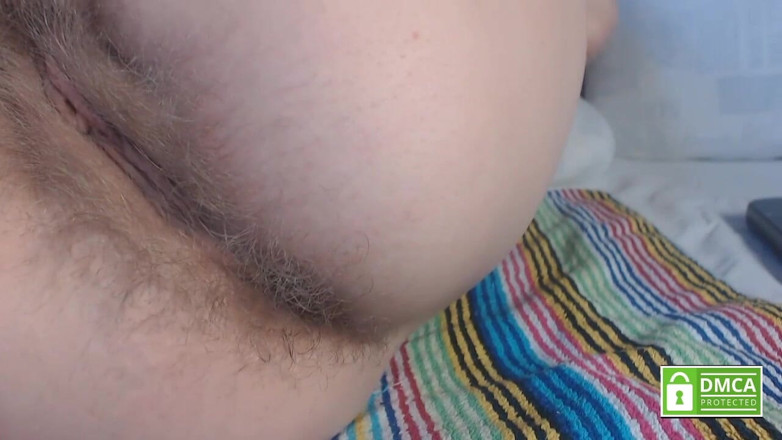 Risky Hairy Couple: Gaping and Farting Close up