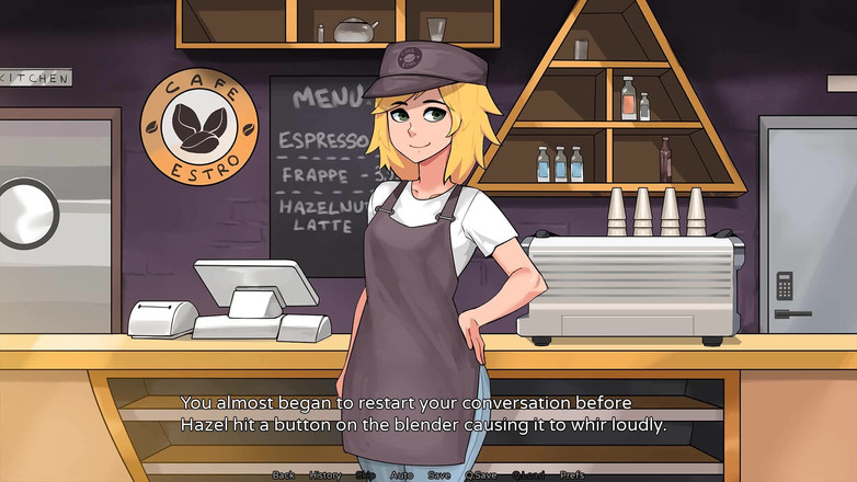 Futavision: Hazelnut Latte: Futa Barista jalang memberikan kepala di tandas berakhir...