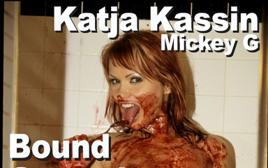 Picticon bondage and fetish: Katja Kassin & Mickey G. Bound Gagged Messy Blowjob Fuck Anal...