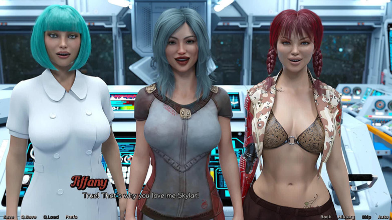 Dirty GamesXxX: 宇宙で座礁:セクシーな女の子。エピソード4