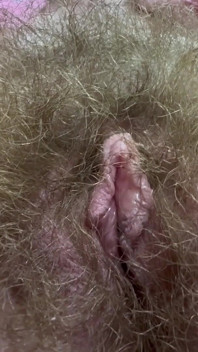 Hairy Pussy and Cigar Closeup