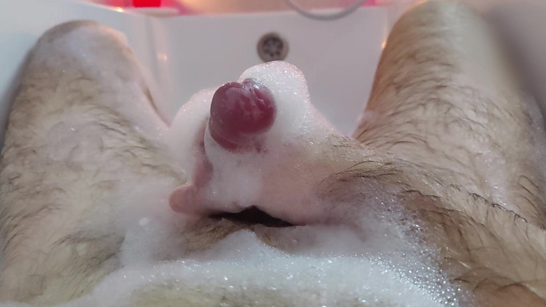 Hidden Horny Smile: Covered in Foam - My Intense Bathroom Solo Finish