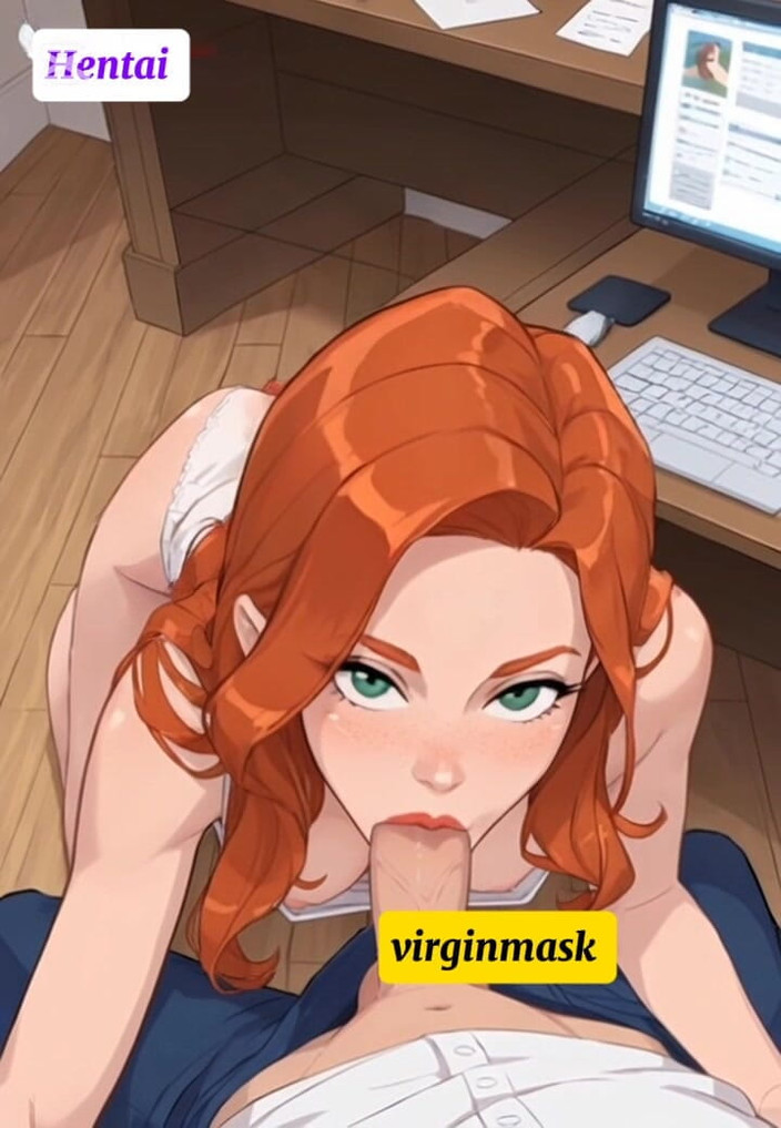 Virgin masks: De taboe-grote pik van de baas gaat vreemd!