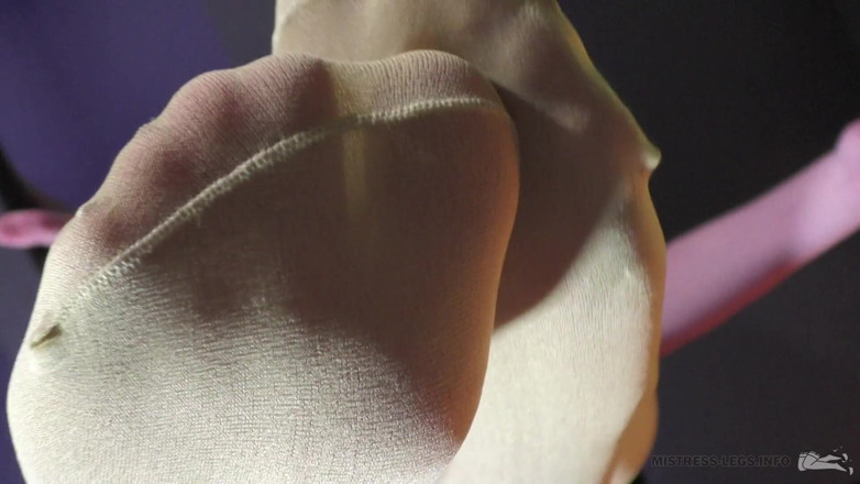 Mistress Legs: My Nylon Feet Above Your Face