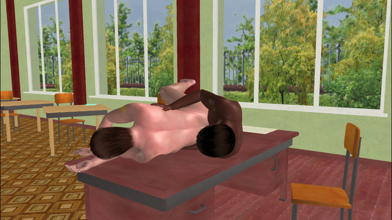 LustMen: Animowana scena gejowska 3D - bliska i intymna pozycja łyżeczki