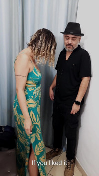 MILF Has Sex with a Salesman in the Dressing Room.