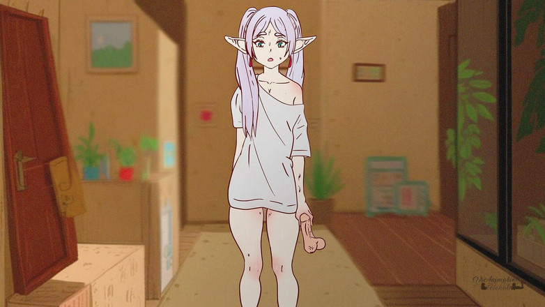 DsAnimation: Frieren uvízla v lepkavém spermatu a byla ošukaná do zadku!