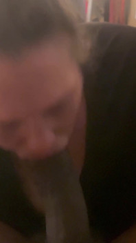 Worshipping His Big Black Cock