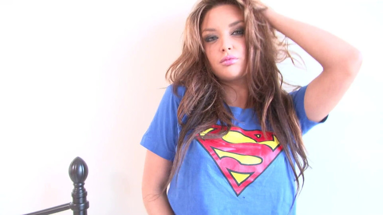 Lesbian Illusion: Hot teen gets naughty and naked on the bed