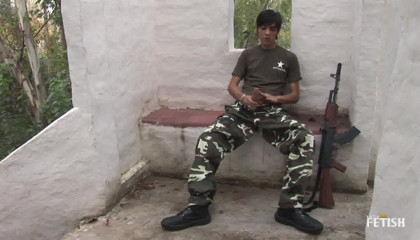 Gay Diaries: Brunette twink gets his ass penetrated by the guard of...