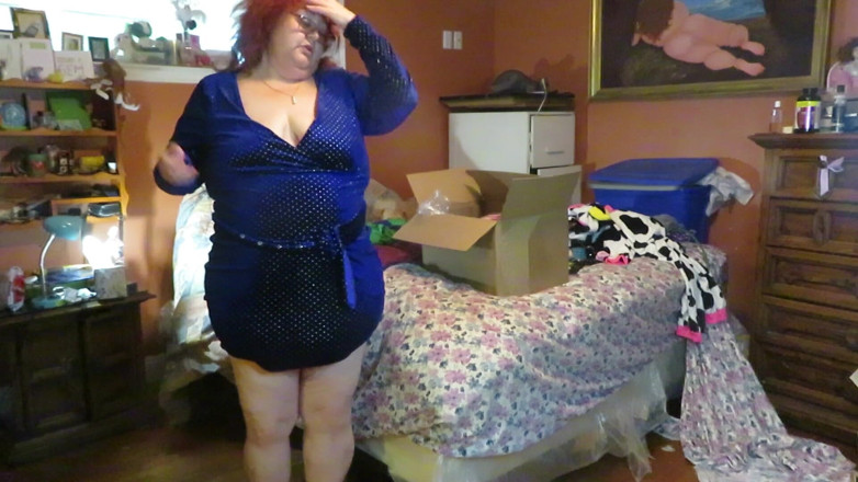 BBW nurse Vicki adventures with friends: Trying on new dresses that came in mail to make...