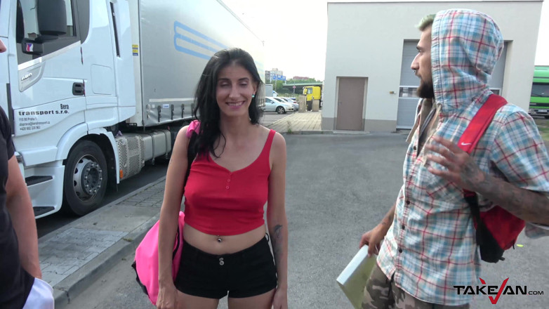 Take Van: She will get a ride, but not without jizz on...