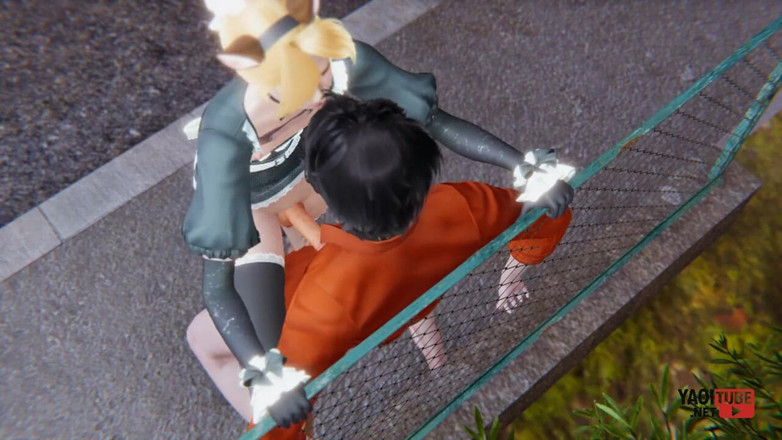 Yaoitube: Yaoi - pembantu nakal ini dientot habis-habisan di depan umum