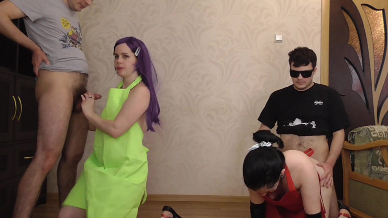 Anna Sky: Anna and her friend's total orgy