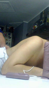 Hot MILF Rough Fucked While Sucking Dildo and Licking My Saliva