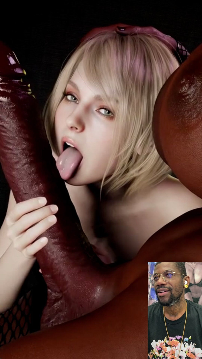 L6RD7BLU3 FUTA: Ashley बड़े स्तनों वाली गांड वाली ट्रांसजेंडर बड़े काले लंड से प्यार करती है क्योंकि वह उस सख्त काले लंड को चाटती और स्ट्रोक करती है